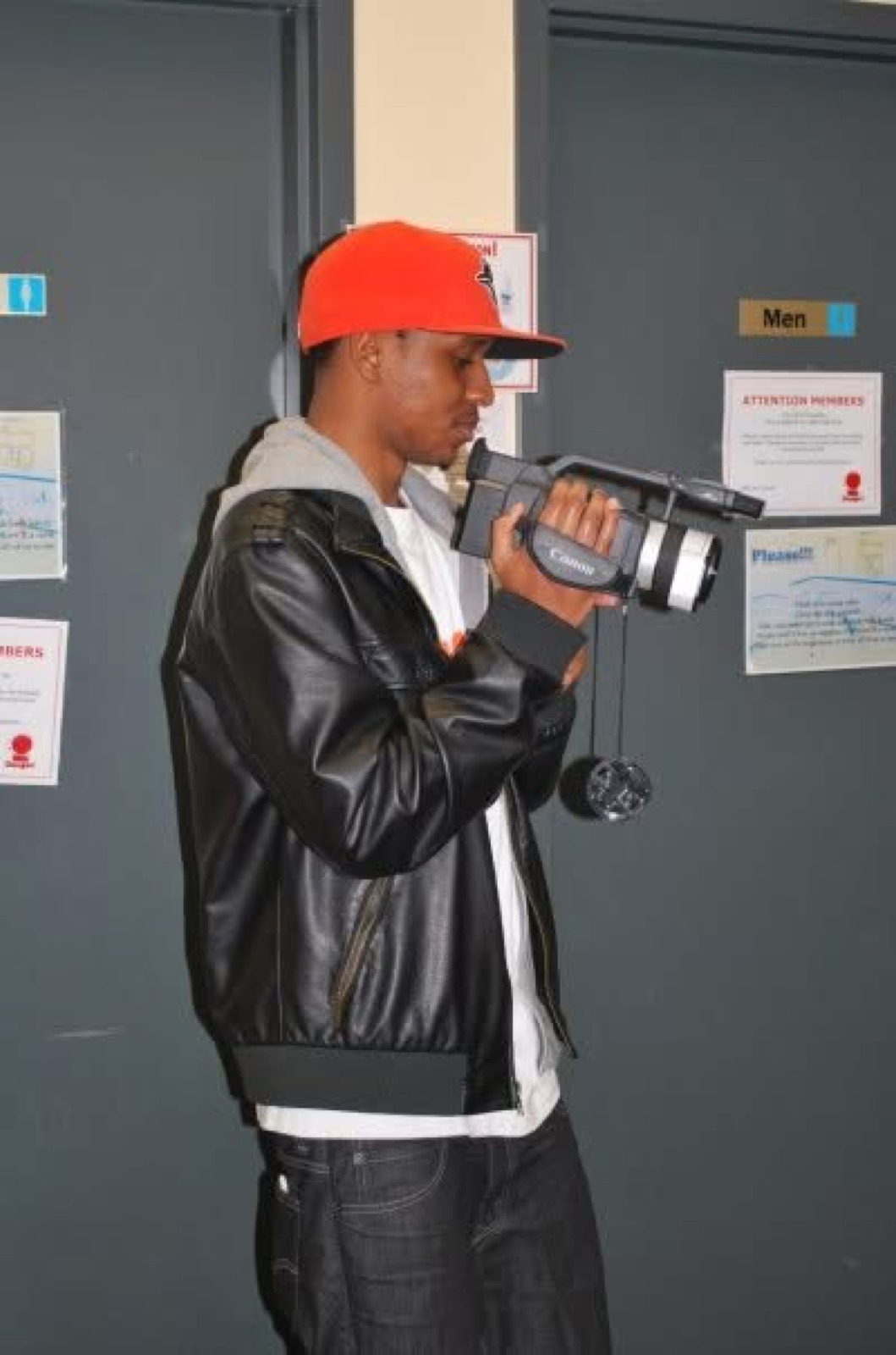 Early days. A hooded jacket, a hat, and a Canon camcorder I refused to put down.