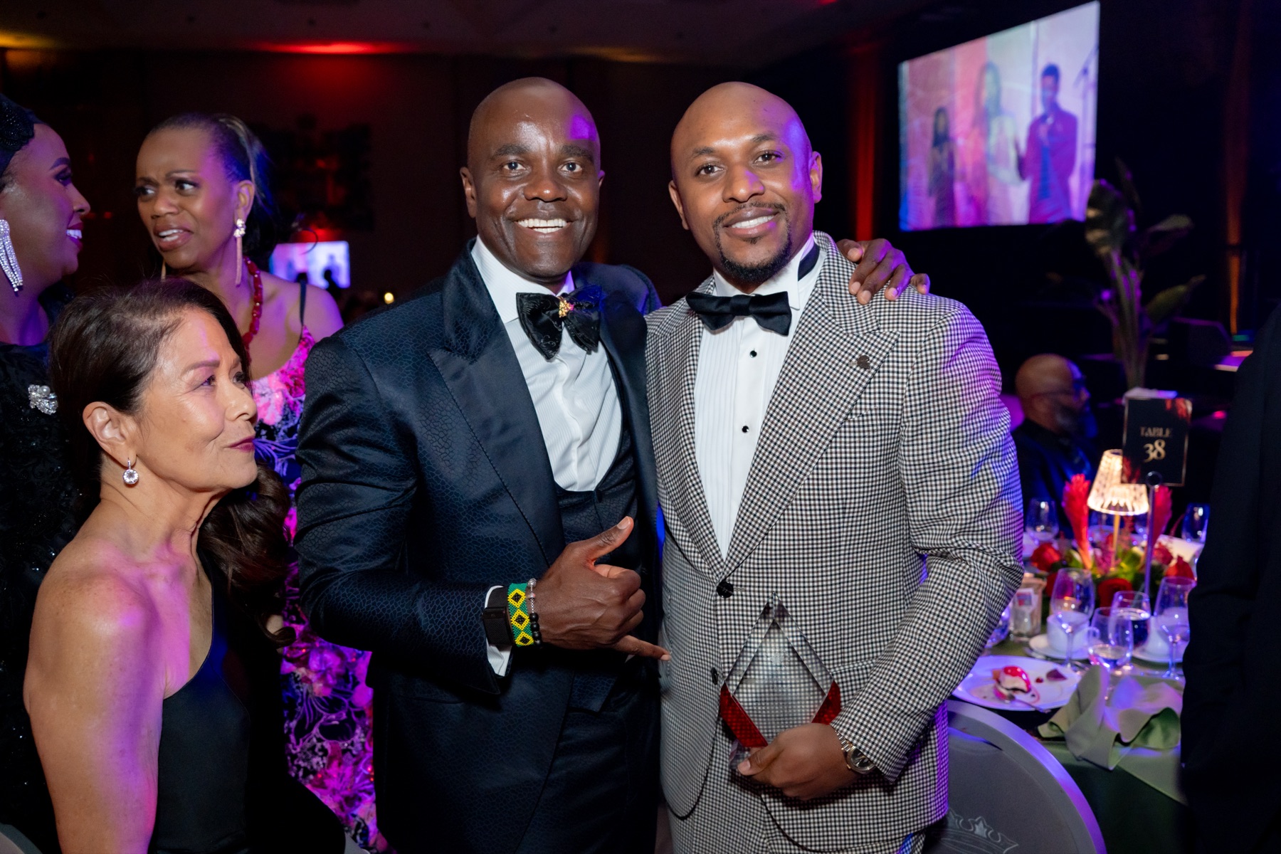 Dwayne Holness with BlackNorth founder Wes Hall